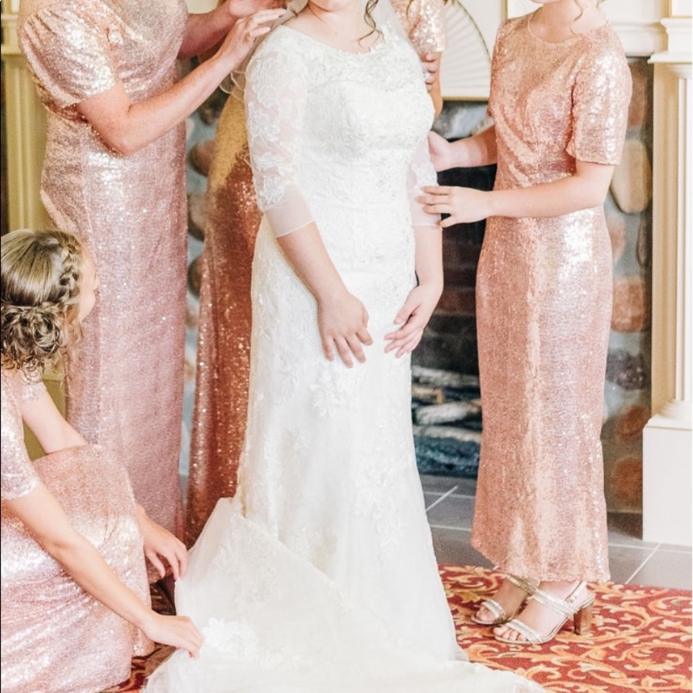 Rose Gold Bridesmaid Dress